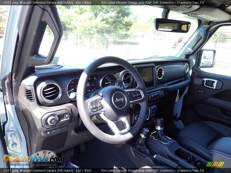 2023 Jeep Wrangler Unlimited Sahara 4XE Hybrid Earl / Black Photo #12