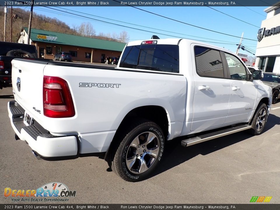 2023 Ram 1500 Laramie Crew Cab 4x4 Bright White / Black Photo #6