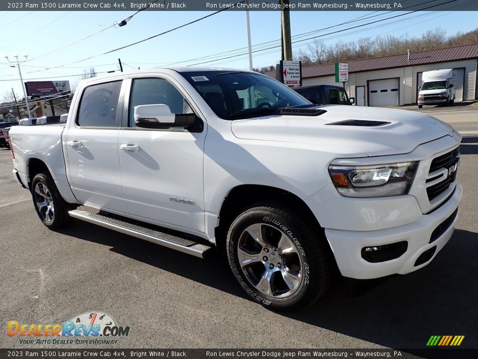 2023 Ram 1500 Laramie Crew Cab 4x4 Bright White / Black Photo #8