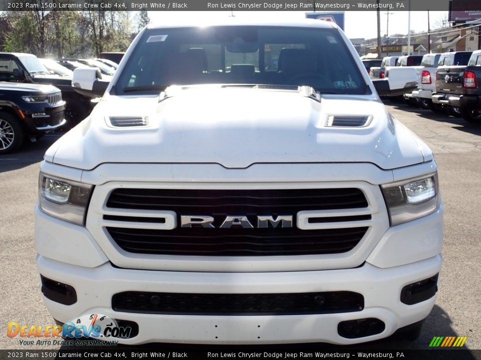 2023 Ram 1500 Laramie Crew Cab 4x4 Bright White / Black Photo #9