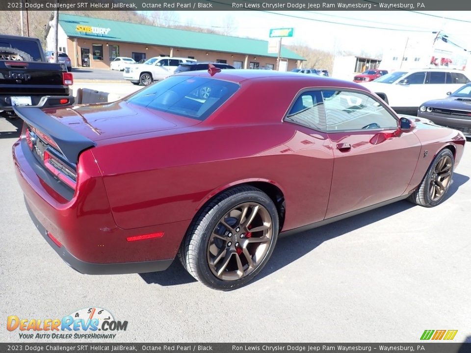 2023 Dodge Challenger SRT Hellcat JailBreak Octane Red Pearl / Black Photo #6