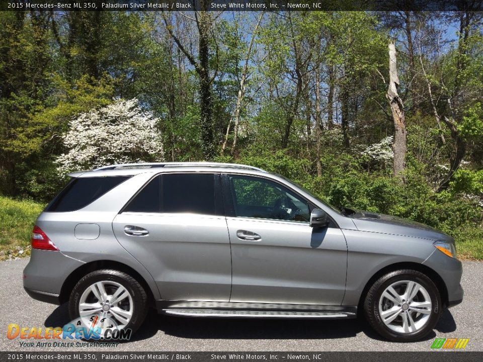 2015 Mercedes-Benz ML 350 Paladium Silver Metallic / Black Photo #5