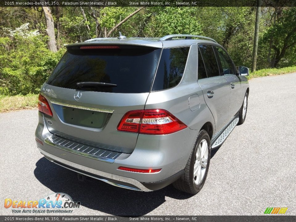 2015 Mercedes-Benz ML 350 Paladium Silver Metallic / Black Photo #6