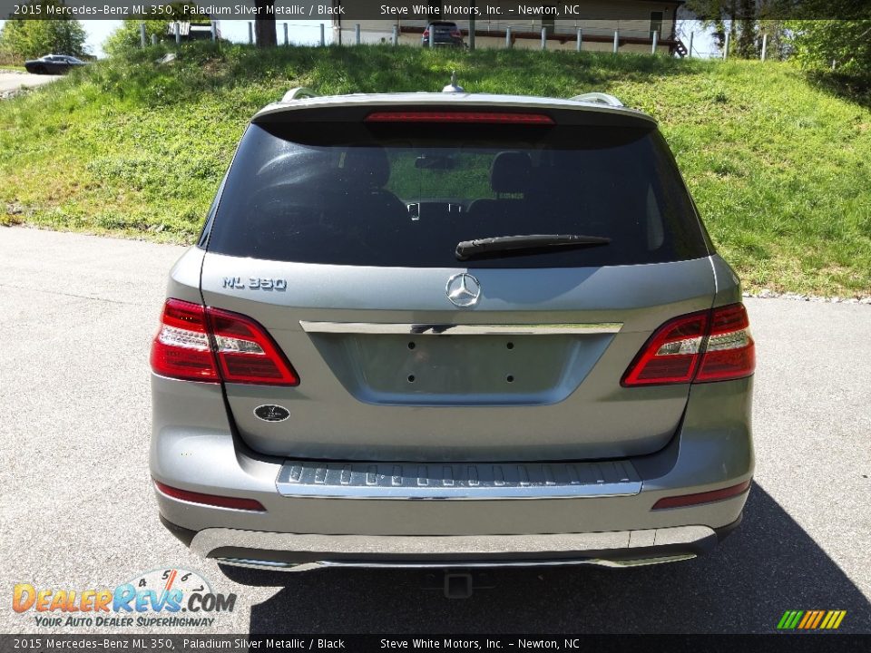 2015 Mercedes-Benz ML 350 Paladium Silver Metallic / Black Photo #7