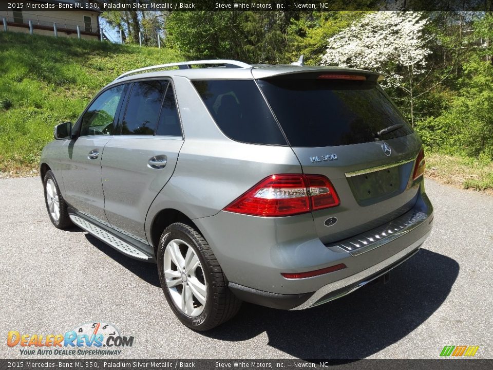 2015 Mercedes-Benz ML 350 Paladium Silver Metallic / Black Photo #8