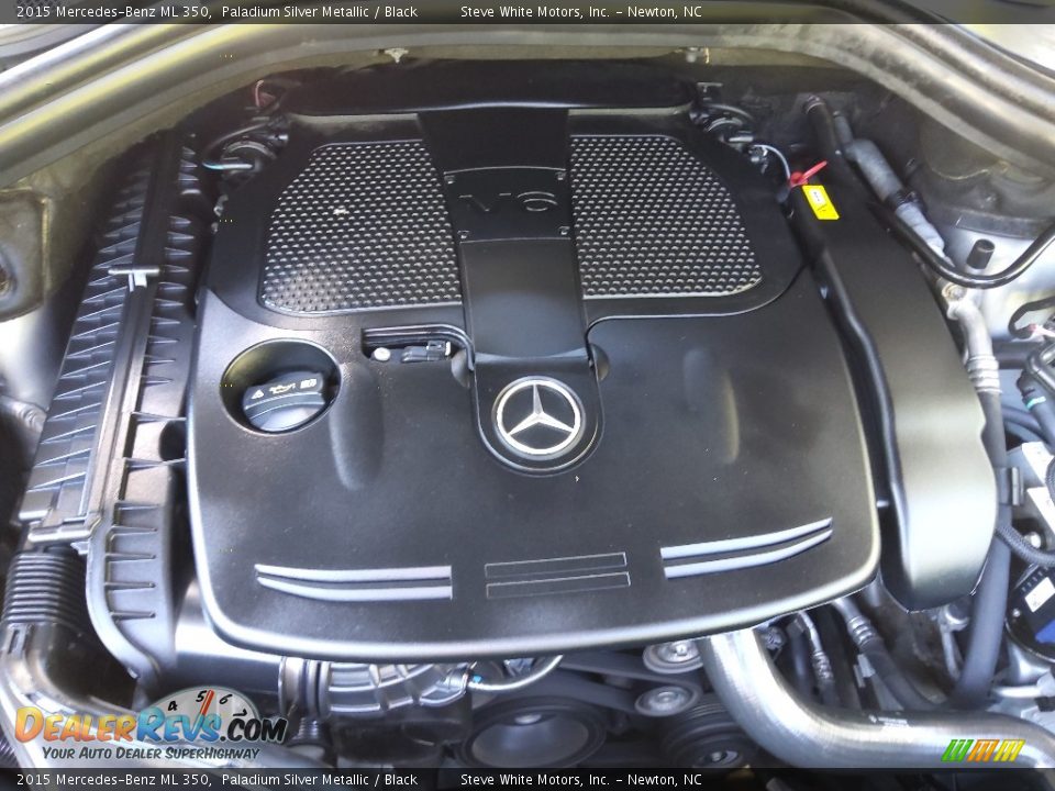 2015 Mercedes-Benz ML 350 Paladium Silver Metallic / Black Photo #9