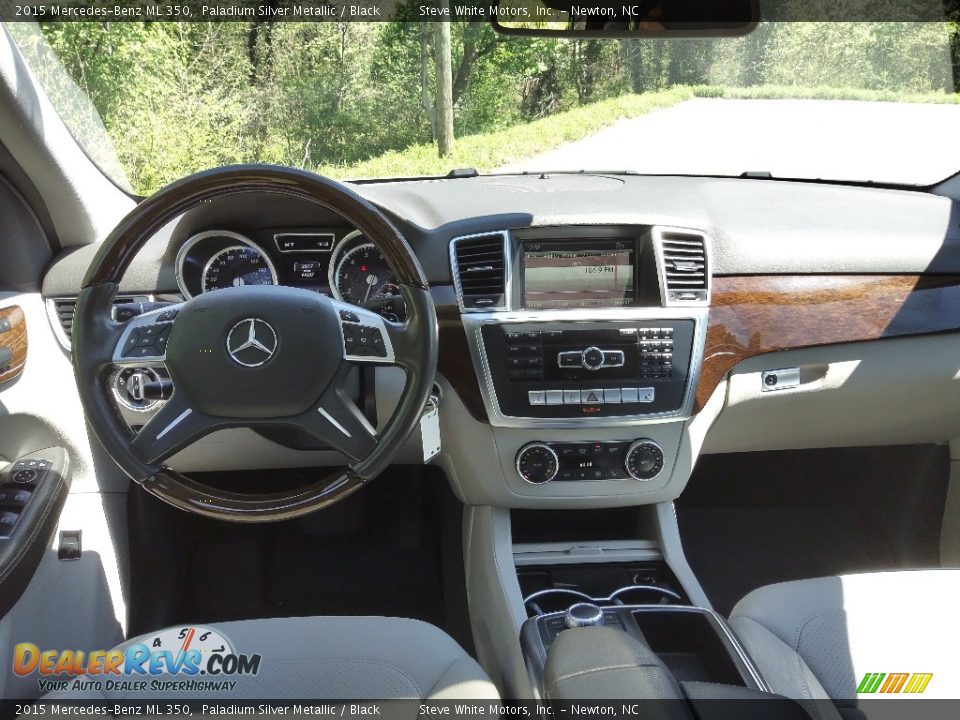 2015 Mercedes-Benz ML 350 Paladium Silver Metallic / Black Photo #16