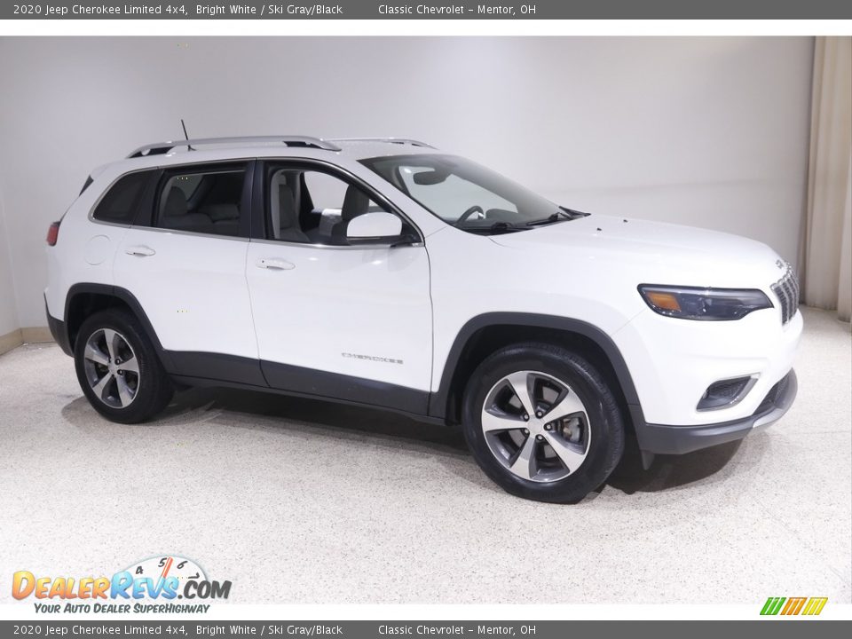 2020 Jeep Cherokee Limited 4x4 Bright White / Ski Gray/Black Photo #1