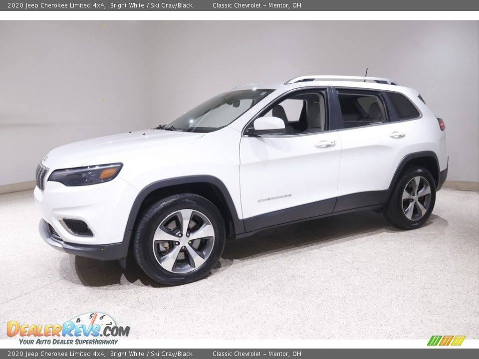 2020 Jeep Cherokee Limited 4x4 Bright White / Ski Gray/Black Photo #3