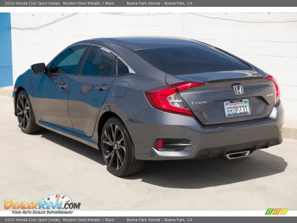 2020 Honda Civic Sport Sedan Modern Steel Metallic / Black Photo #2