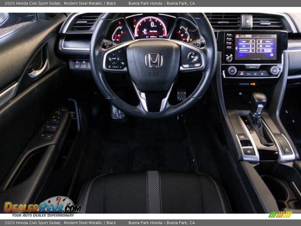 2020 Honda Civic Sport Sedan Modern Steel Metallic / Black Photo #5