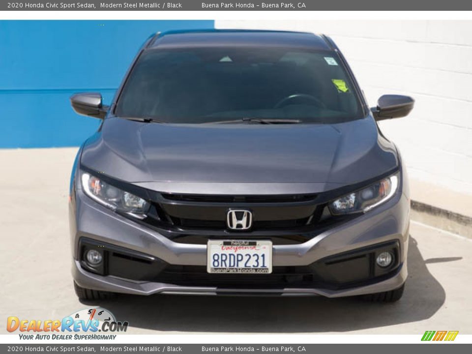 2020 Honda Civic Sport Sedan Modern Steel Metallic / Black Photo #7