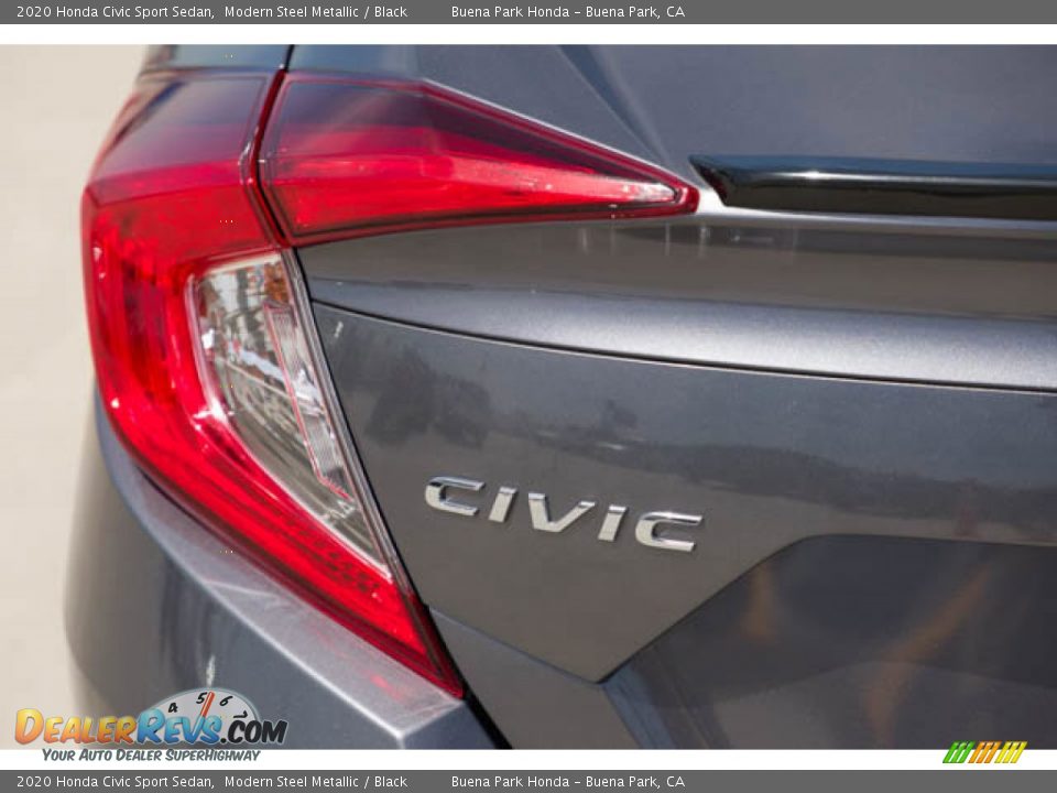 2020 Honda Civic Sport Sedan Modern Steel Metallic / Black Photo #10