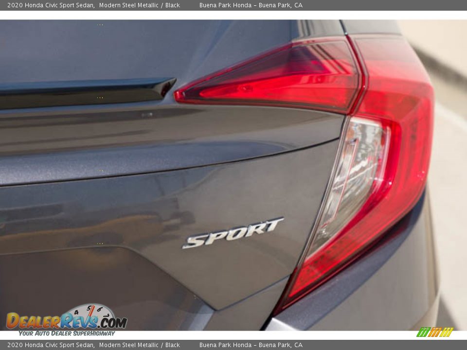 2020 Honda Civic Sport Sedan Modern Steel Metallic / Black Photo #11