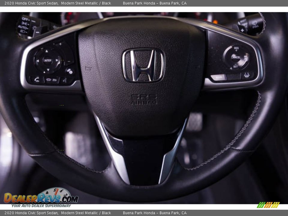 2020 Honda Civic Sport Sedan Modern Steel Metallic / Black Photo #13