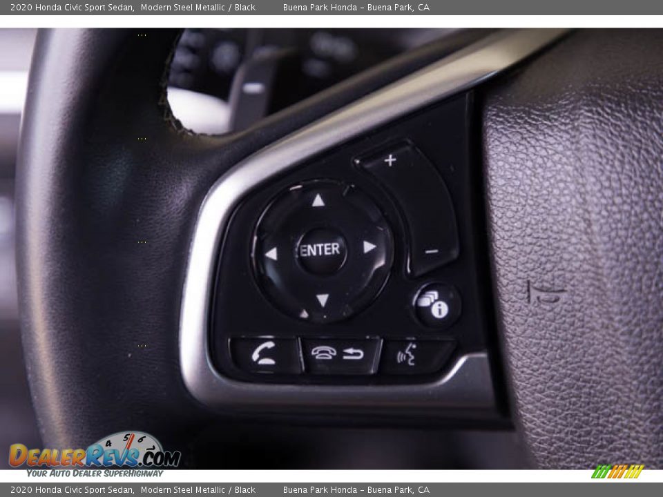 2020 Honda Civic Sport Sedan Modern Steel Metallic / Black Photo #14