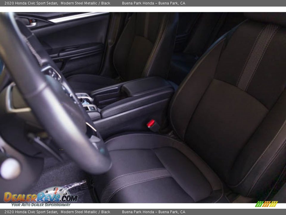 2020 Honda Civic Sport Sedan Modern Steel Metallic / Black Photo #17