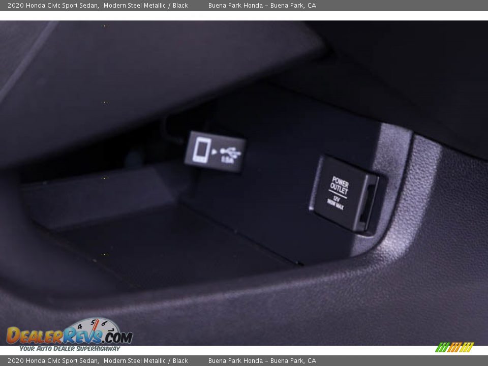 2020 Honda Civic Sport Sedan Modern Steel Metallic / Black Photo #22