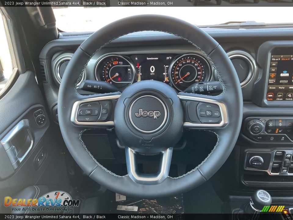 2023 Jeep Wrangler Unlimited Sahara 4x4 Black / Black Photo #5