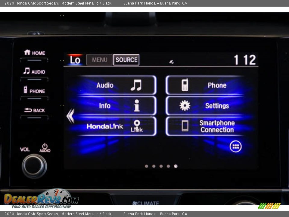 2020 Honda Civic Sport Sedan Modern Steel Metallic / Black Photo #24