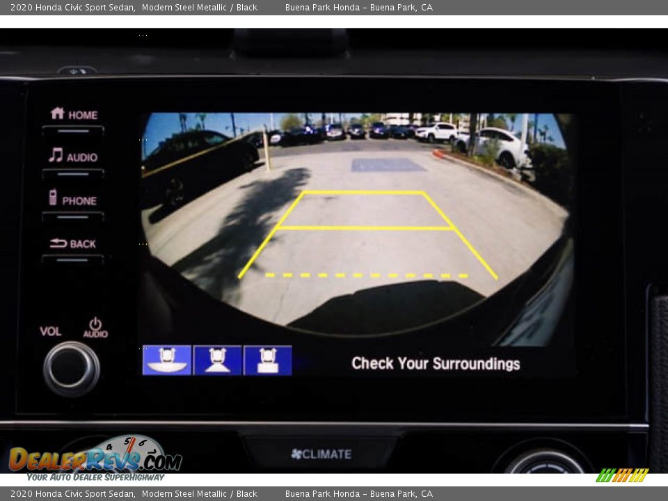 2020 Honda Civic Sport Sedan Modern Steel Metallic / Black Photo #25