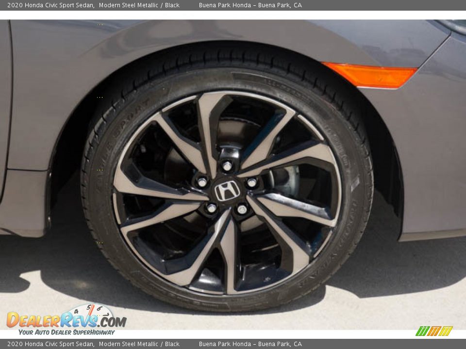 2020 Honda Civic Sport Sedan Modern Steel Metallic / Black Photo #35