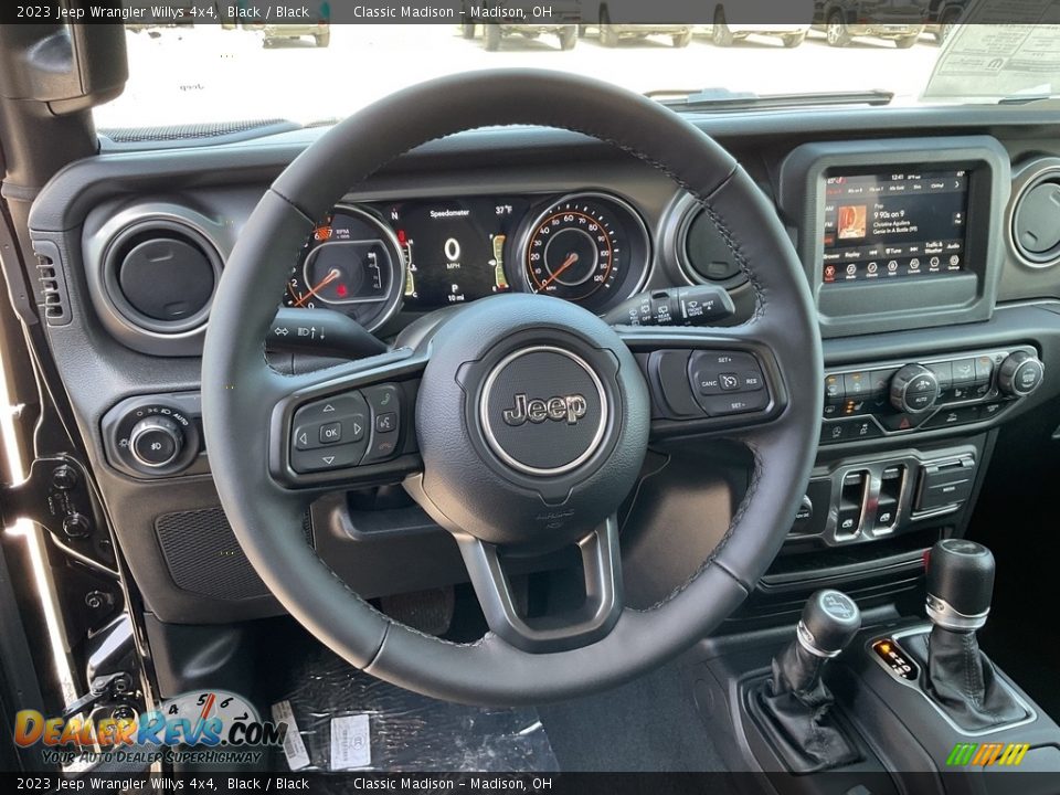 2023 Jeep Wrangler Willys 4x4 Black / Black Photo #4