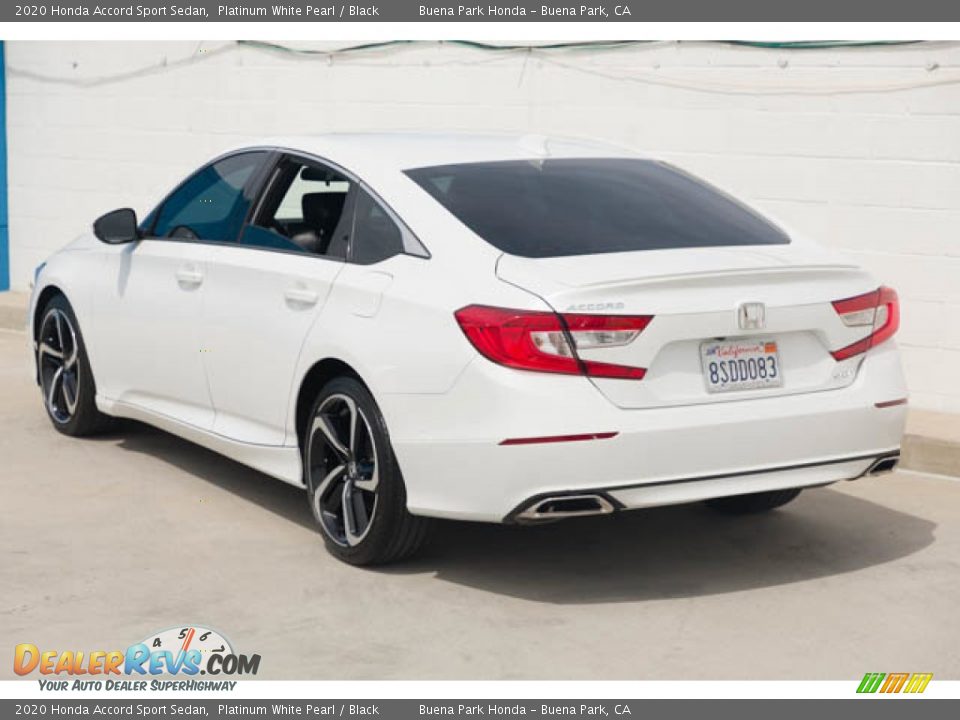 2020 Honda Accord Sport Sedan Platinum White Pearl / Black Photo #2