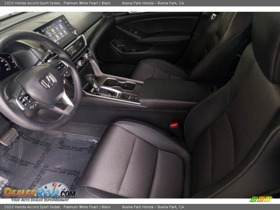 2020 Honda Accord Sport Sedan Platinum White Pearl / Black Photo #3