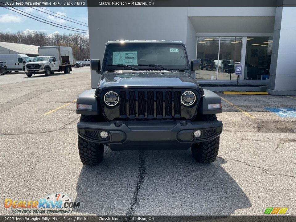 2023 Jeep Wrangler Willys 4x4 Black / Black Photo #9