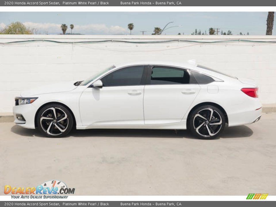 2020 Honda Accord Sport Sedan Platinum White Pearl / Black Photo #8