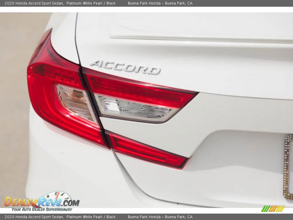 2020 Honda Accord Sport Sedan Platinum White Pearl / Black Photo #10
