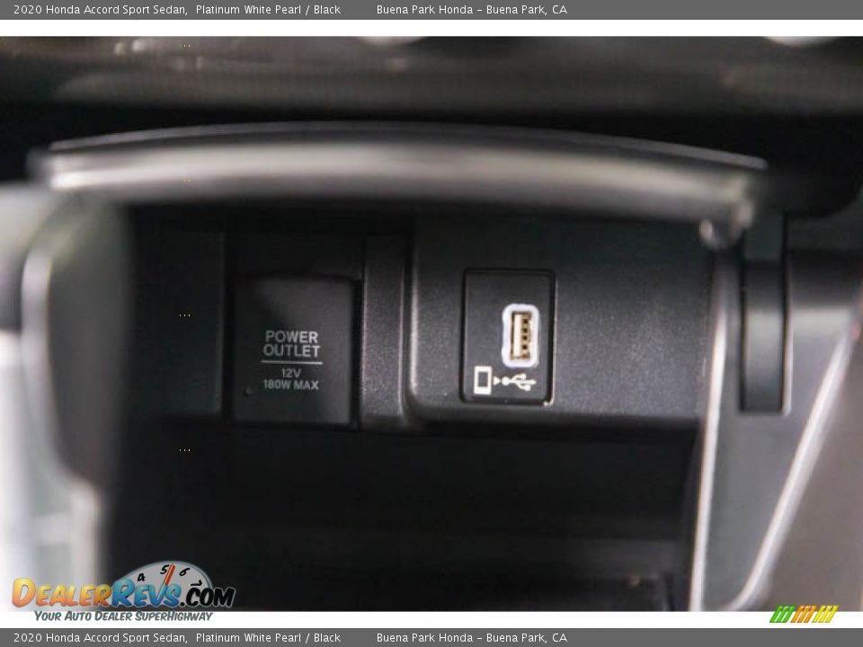 2020 Honda Accord Sport Sedan Platinum White Pearl / Black Photo #17