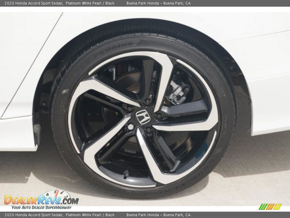 2020 Honda Accord Sport Sedan Platinum White Pearl / Black Photo #36
