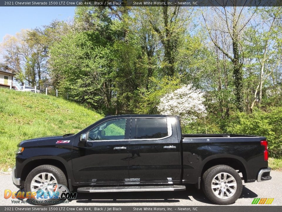 2021 Chevrolet Silverado 1500 LTZ Crew Cab 4x4 Black / Jet Black Photo #1