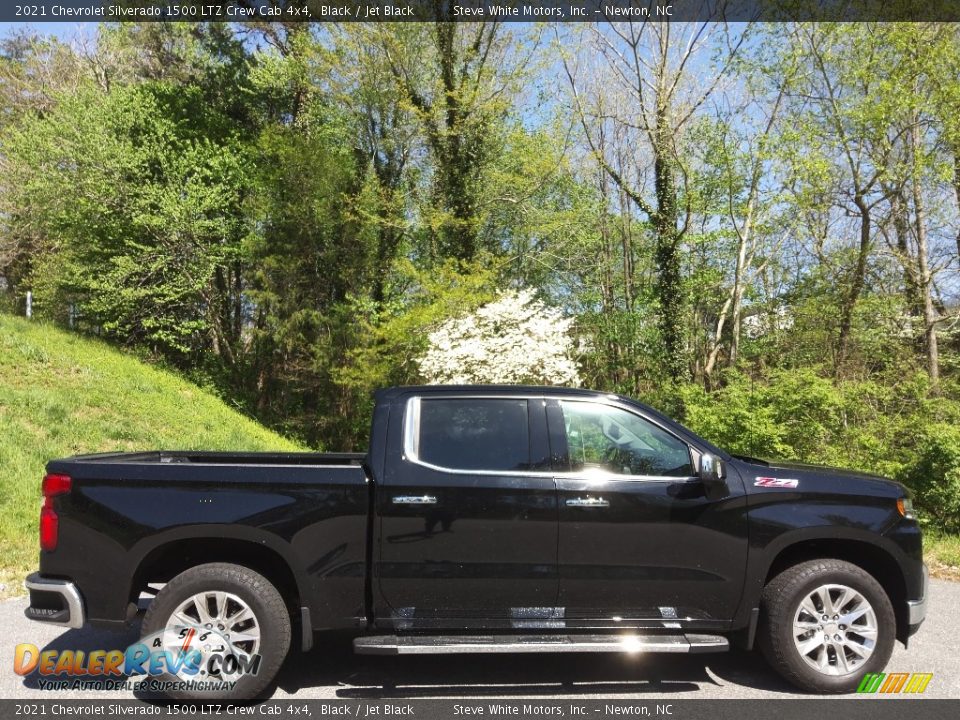 2021 Chevrolet Silverado 1500 LTZ Crew Cab 4x4 Black / Jet Black Photo #6