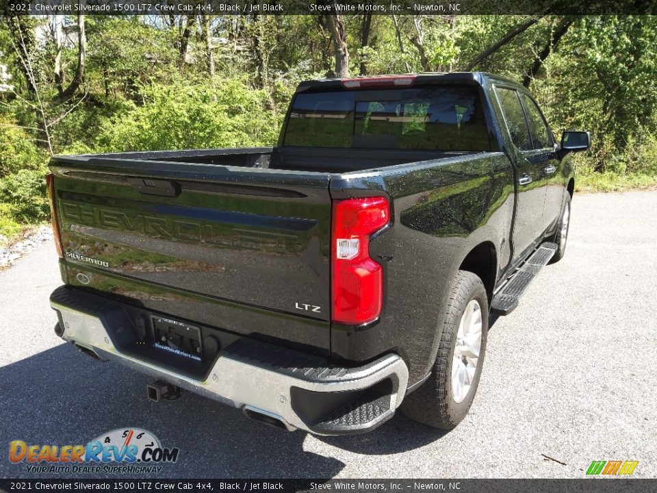 2021 Chevrolet Silverado 1500 LTZ Crew Cab 4x4 Black / Jet Black Photo #7