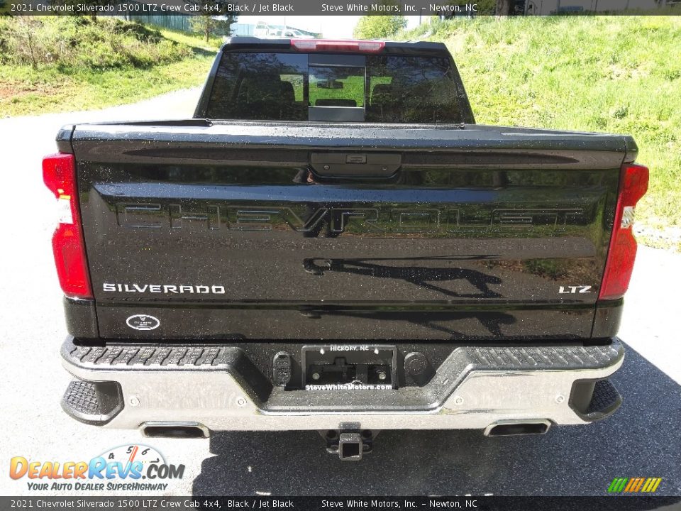 2021 Chevrolet Silverado 1500 LTZ Crew Cab 4x4 Black / Jet Black Photo #8