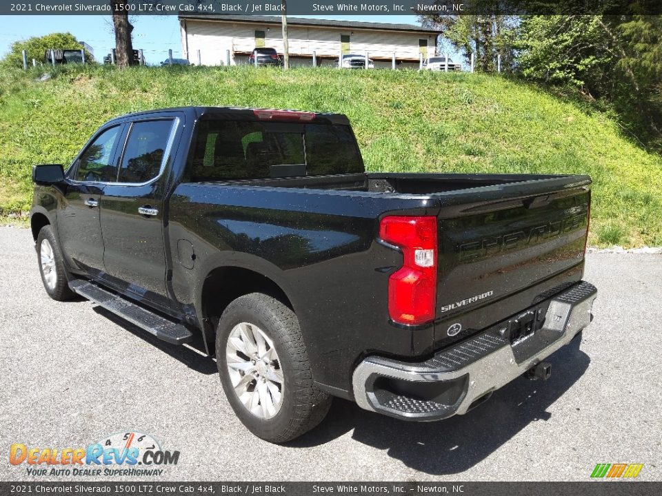 2021 Chevrolet Silverado 1500 LTZ Crew Cab 4x4 Black / Jet Black Photo #10