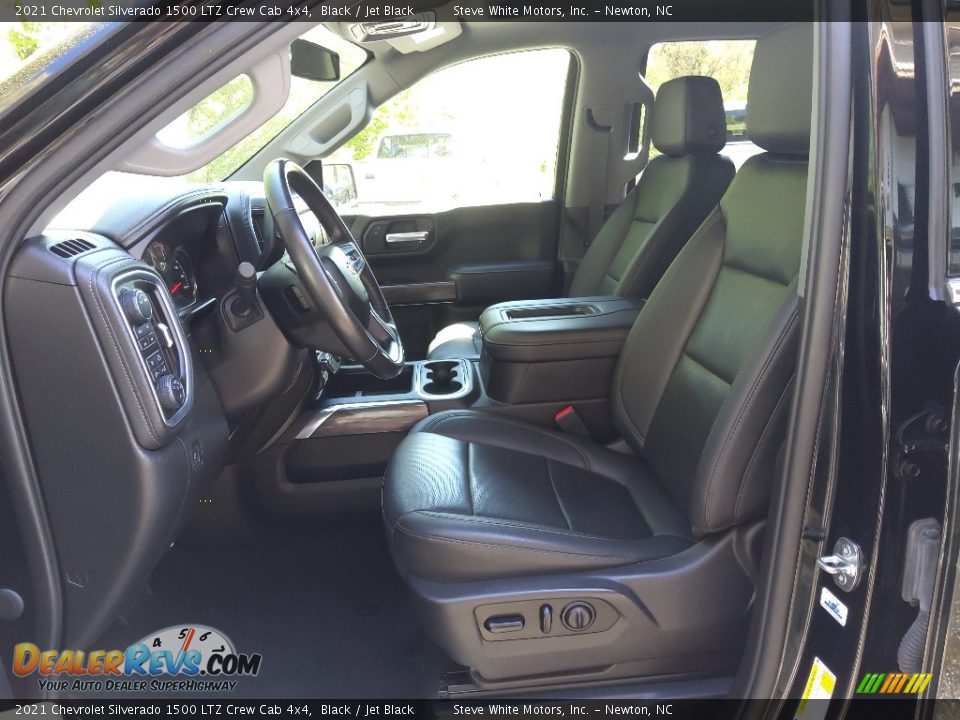 2021 Chevrolet Silverado 1500 LTZ Crew Cab 4x4 Black / Jet Black Photo #12