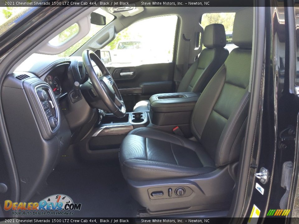 2021 Chevrolet Silverado 1500 LTZ Crew Cab 4x4 Black / Jet Black Photo #12