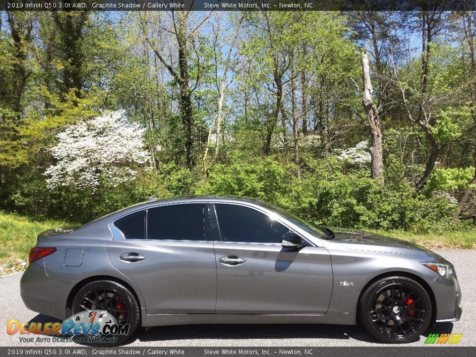 2019 Infiniti Q50 3.0t AWD Graphite Shadow / Gallery White Photo #5