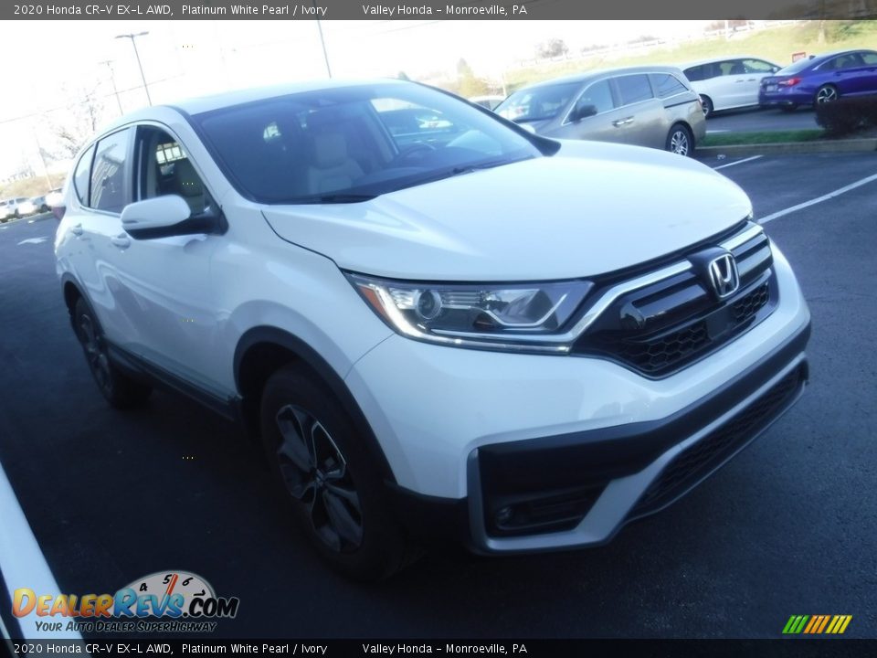 2020 Honda CR-V EX-L AWD Platinum White Pearl / Ivory Photo #6