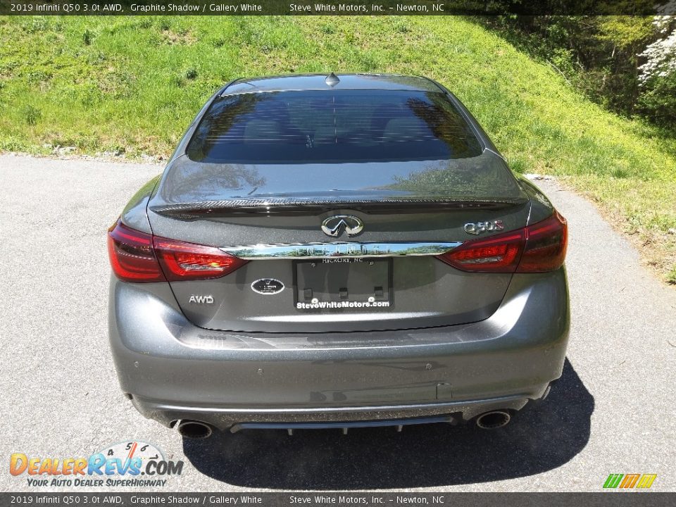 2019 Infiniti Q50 3.0t AWD Graphite Shadow / Gallery White Photo #7