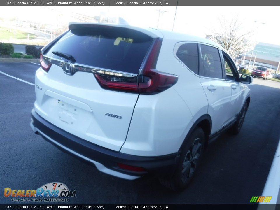 2020 Honda CR-V EX-L AWD Platinum White Pearl / Ivory Photo #7