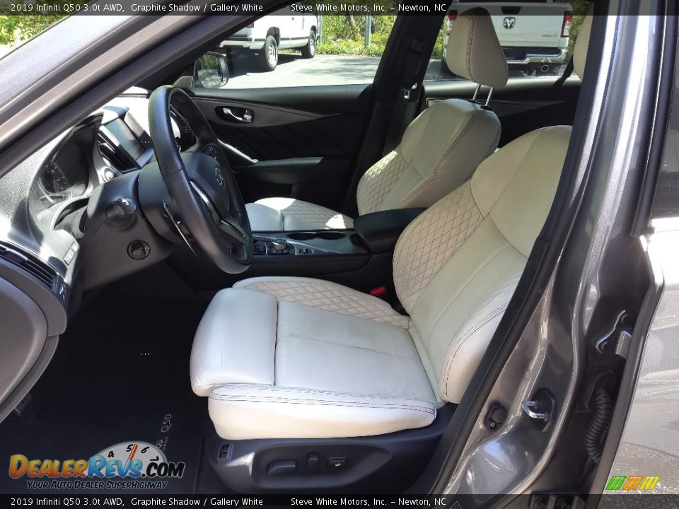 2019 Infiniti Q50 3.0t AWD Graphite Shadow / Gallery White Photo #10