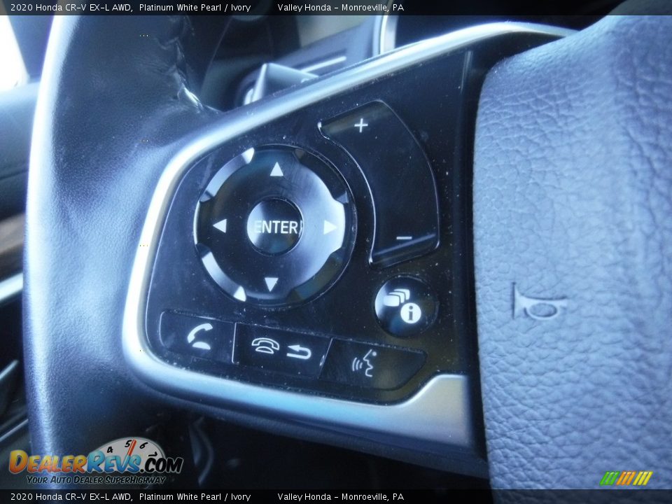 2020 Honda CR-V EX-L AWD Platinum White Pearl / Ivory Photo #24