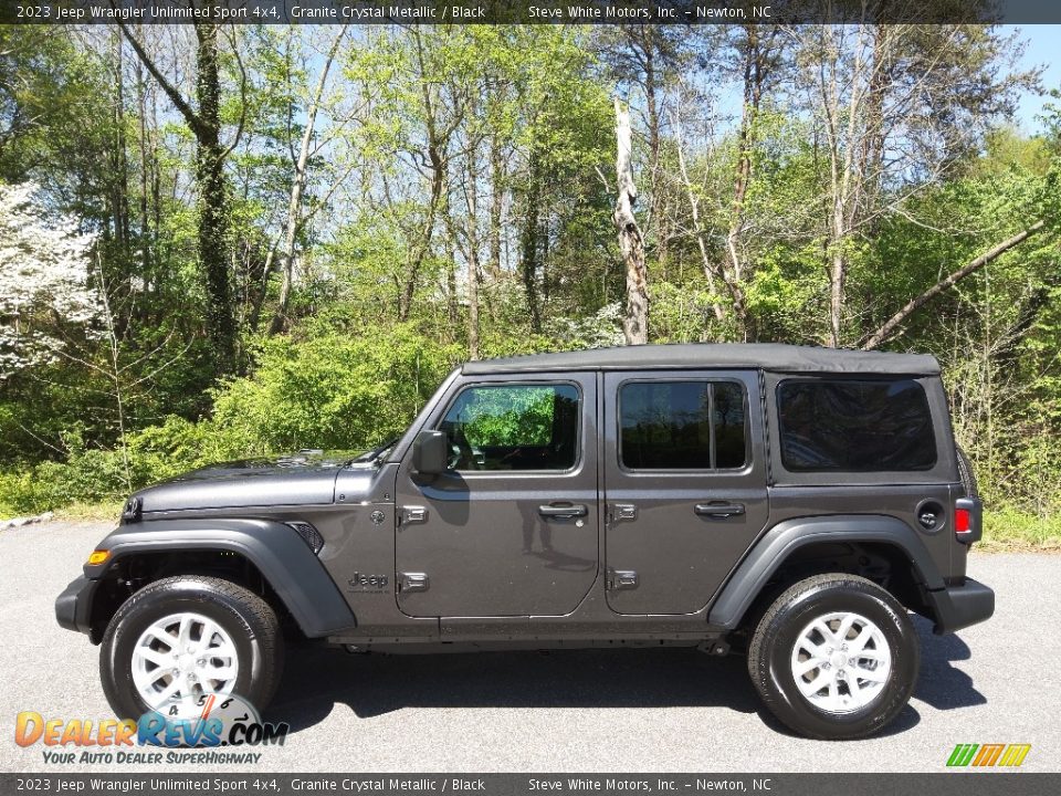 2023 Jeep Wrangler Unlimited Sport 4x4 Granite Crystal Metallic / Black Photo #1