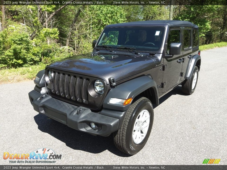 2023 Jeep Wrangler Unlimited Sport 4x4 Granite Crystal Metallic / Black Photo #2