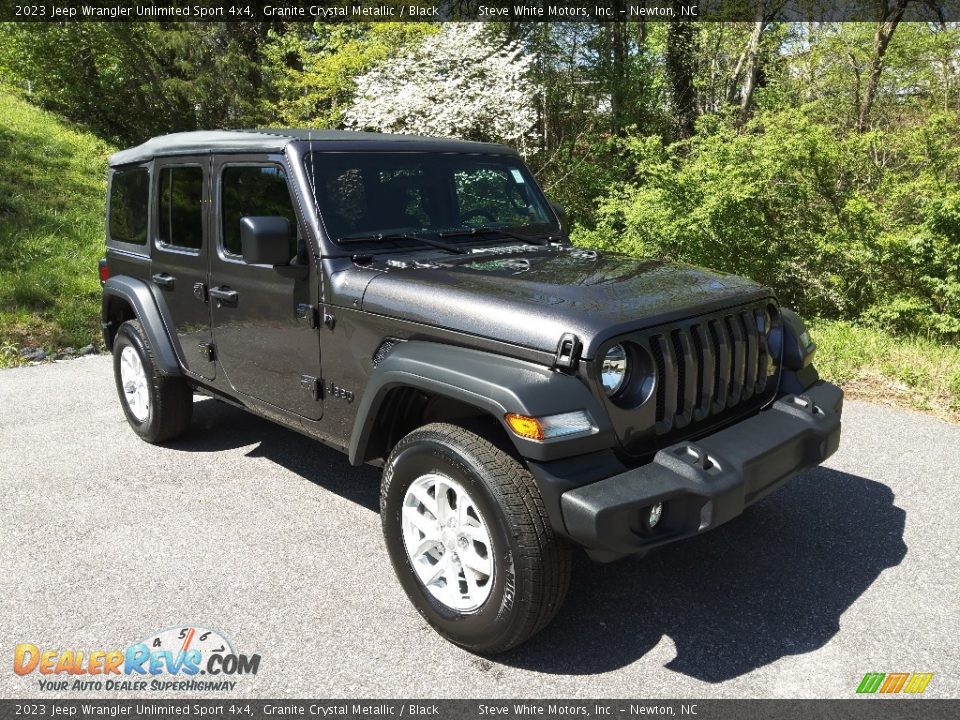 2023 Jeep Wrangler Unlimited Sport 4x4 Granite Crystal Metallic / Black Photo #4